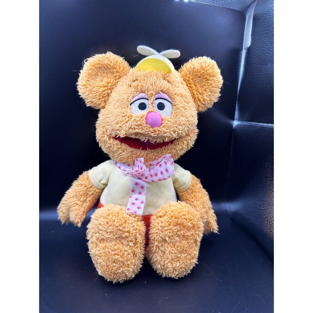 Vtg Disney Muppet Babies Fozzie Bear Laughing Shaking‎ Talking Plush stuffed